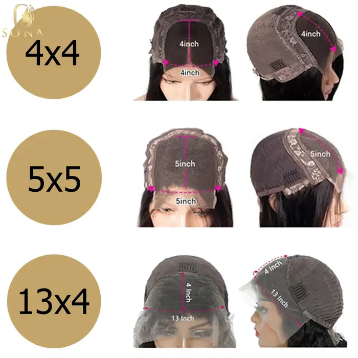 Perruque Bob Lace Front Wig naturelle brésilienne Remy, cheveux lisses, pre-plucked, racines foncées