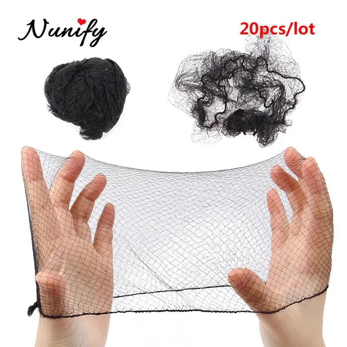 Nunify 5Mm filets à cheveux en Nylon Invisible jetable filet à cheveux Ballet danse Snoods filet chi