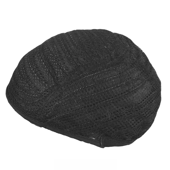 Perruque synthétique courte bouclée pour hommes