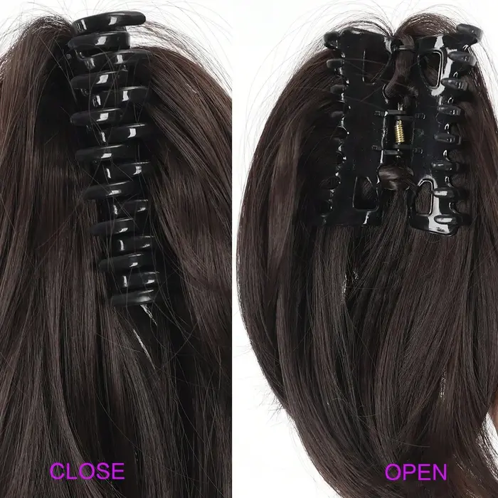 Chignon désordonné à griffes, postiches synthétiques pour femmes et filles, extensions de cheveux à clipser, chignon court et lisse, chignon à nouer