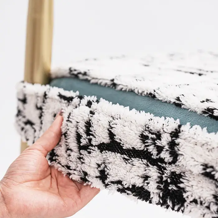 Housse de chaise en peluche extensible