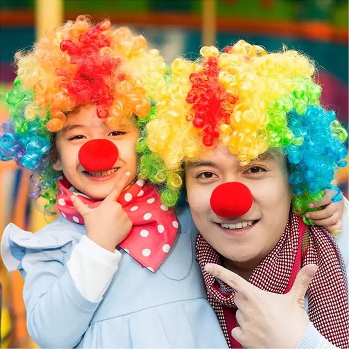 Perruque de Clown colorée