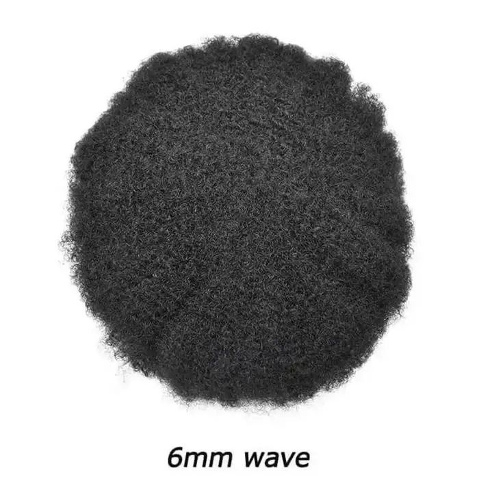 Prothèse capillaire pour homme Afro Toupee