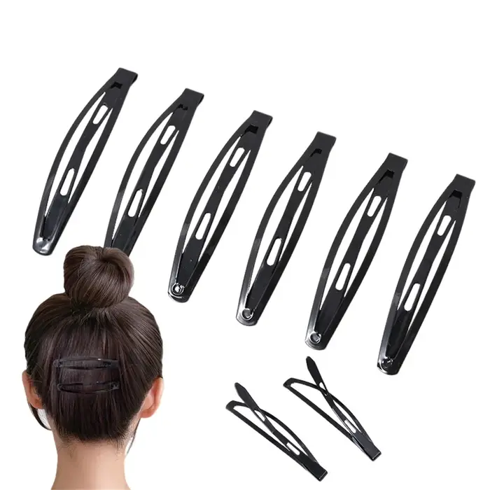 6 pièces/ensemble épingles à cheveux noires ondulées
