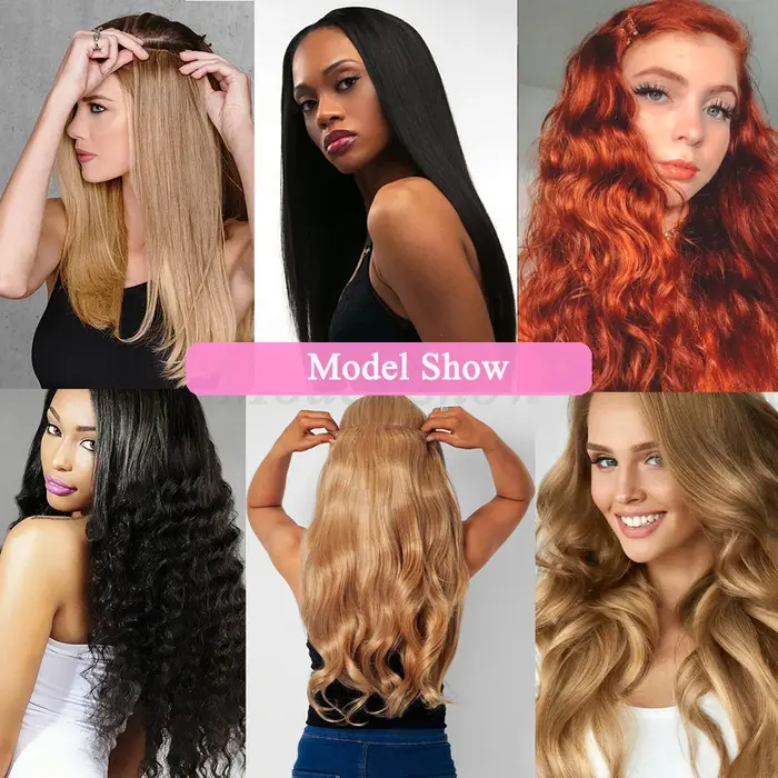 Extensions de Cheveux Synthétiques Sans réinitialisation