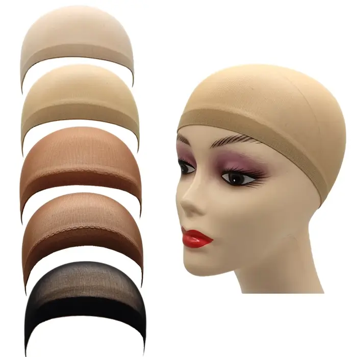 1/6/12 sacs maille en Nylon ventilé bas nu bonnet de perruque filets à cheveux extensible extrémité fermée peau Super