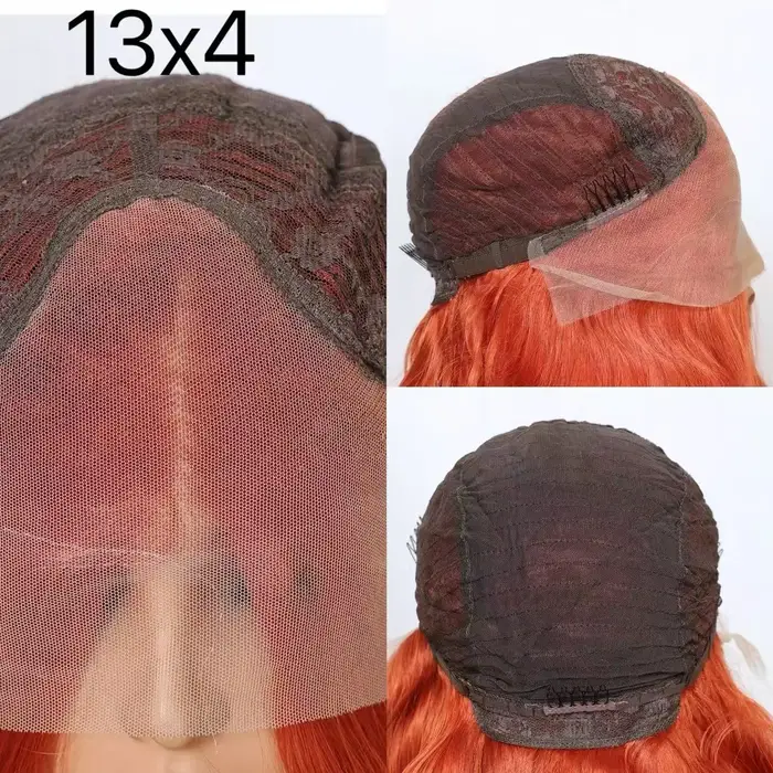 Perruque Lace Front Wig synthétique bouclée et longue