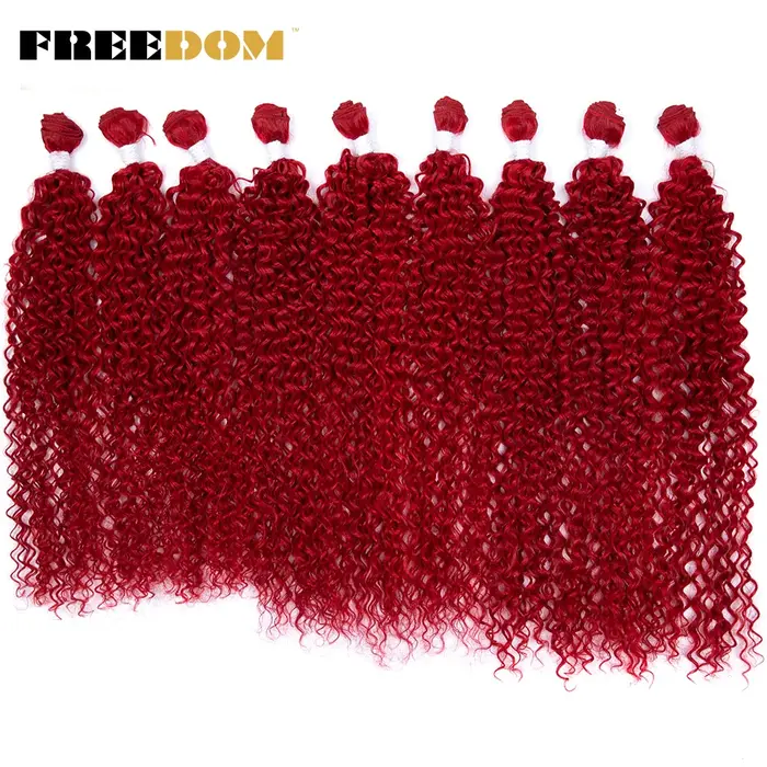 Extensions de cheveux synthétiques bouclés crépus FREEDOM 22 24 26 pouces