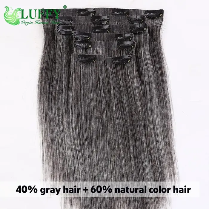 Extensions de cheveux à clipser en PU sans couture