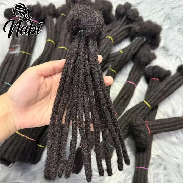 Extensions de dreadlocks Nabi Regular Locs en cheveux humains naturels