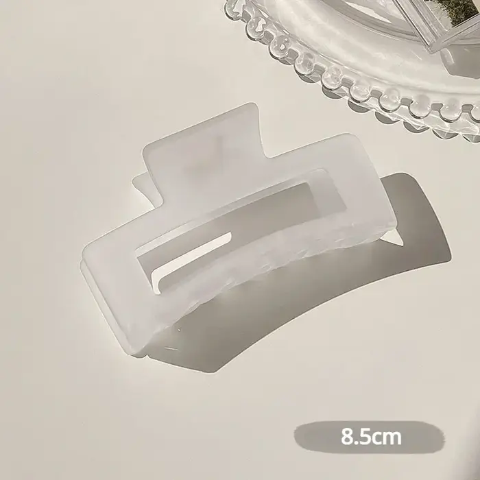 Pince à cheveux en plastique Transparent pour femmes et filles