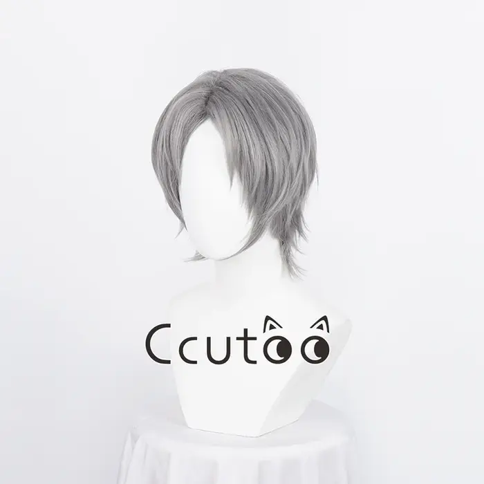 Perruque de cosplay courte Dante Game, cheveux gris argentés, cosplay de degré de chaleur, olympiques d'Halloween Cos, perruques synthétiques, bonnet de perruque, nouveau