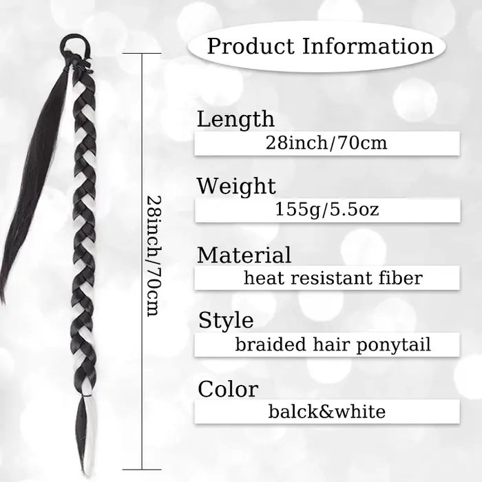Extensions de cheveux tressés synthétiques