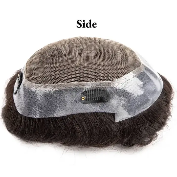 Système de cheveux à clipser pour hommes