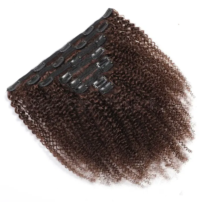 2 # 4 # Extensions de cheveux humains bouclés afro