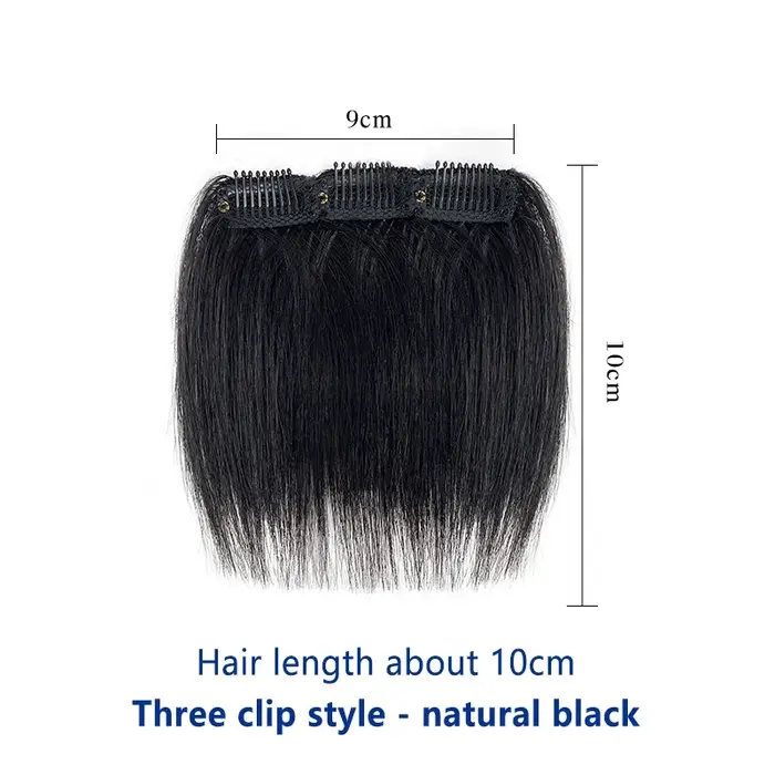 Frange de cheveux pour hommes avec clips