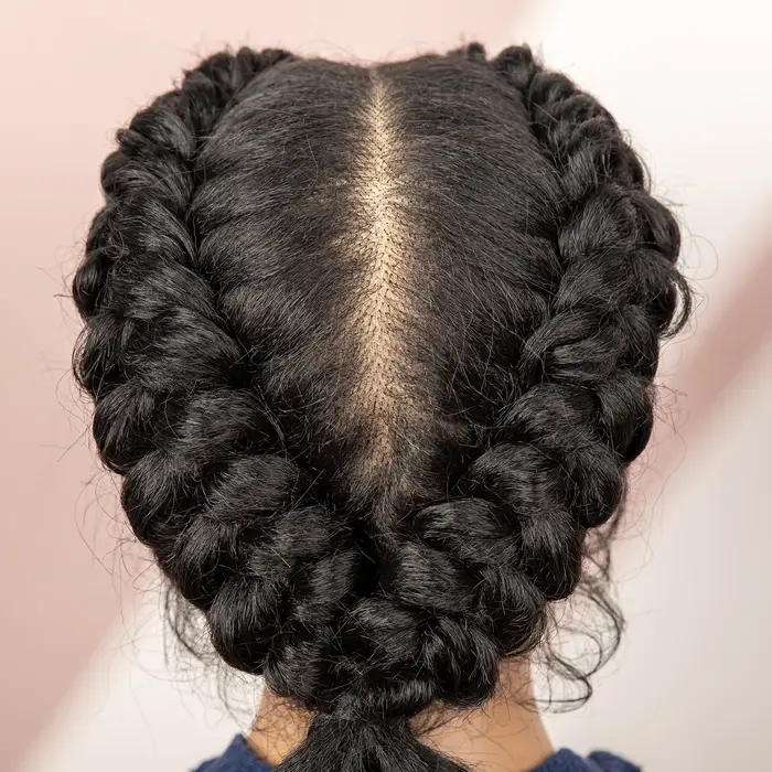 Cornrow tressé perruques pour femmes sans noeud 30 pouces synthétique Conrow tresses perruque avec bébé cheveux queue