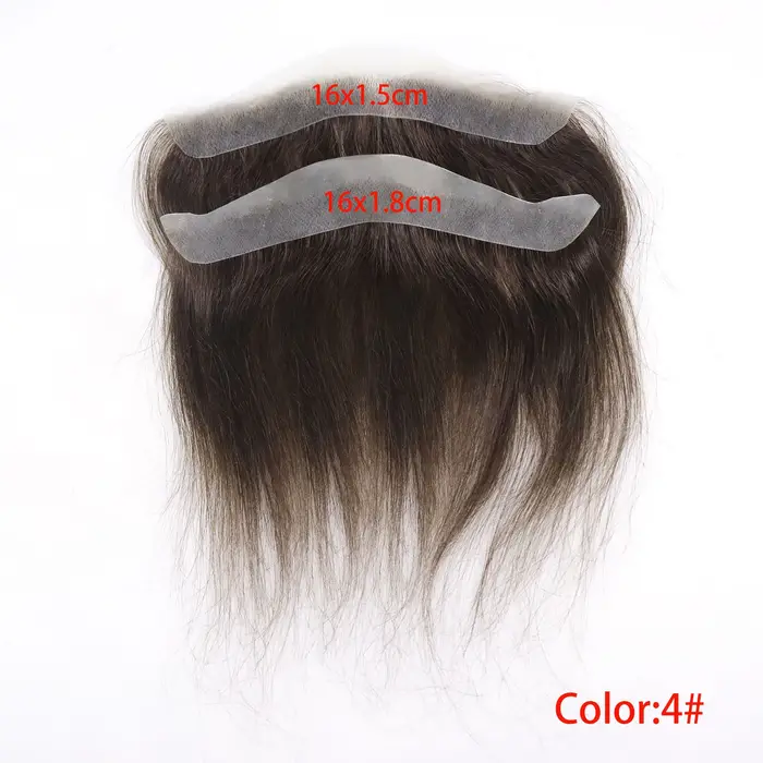Toupet pour hommes pour la front, peau ultra fine de 0,06 mm # 4 Patch de naissance des cheveux avan