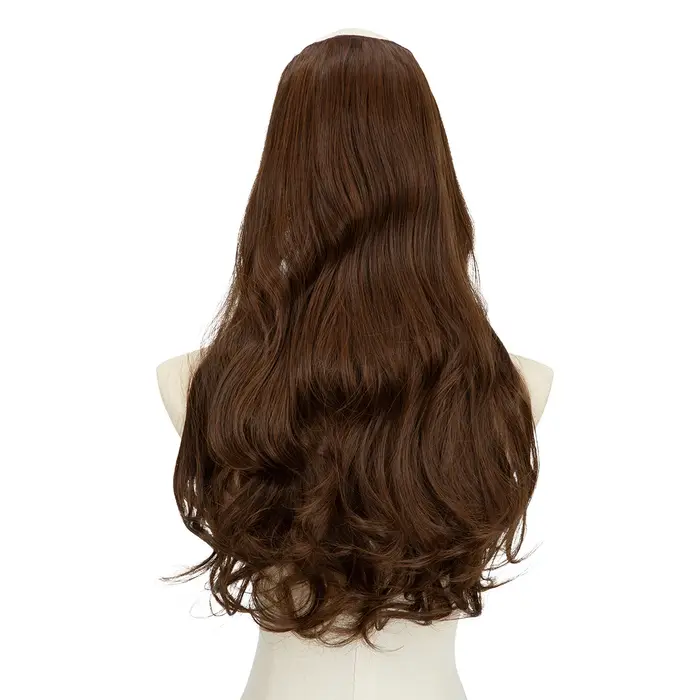 SARLA u-part synthétique pince dans l'extension de cheveux longs épais bouclés naturel blond Flase c