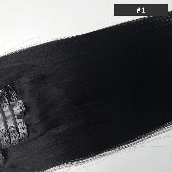 Extensions de cheveux humains européens Remy 100% Eliysako de haute qualité, sans couture, en PU, à 