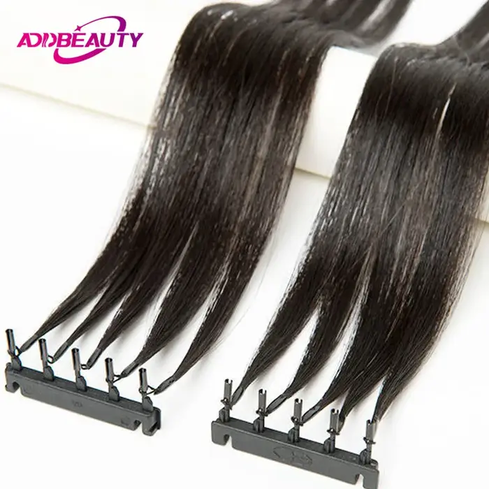 Extensions de cheveux humains 6D