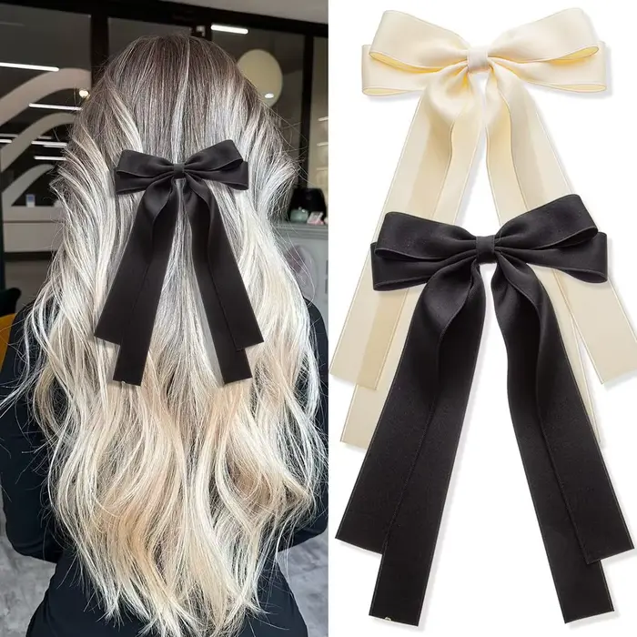 Pince à Cheveux Élégante en Satin pour Femme et Fille