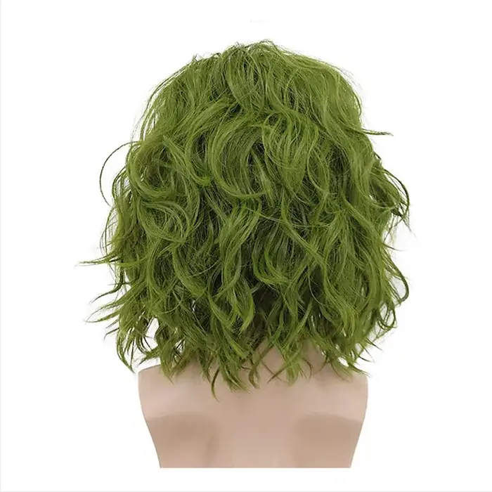 HAIRJOY perruques de Cosplay vertes pour hommes