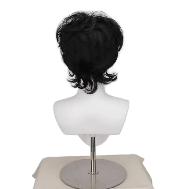 Perruque de cosplay Pierrot Harlequin pour homme
