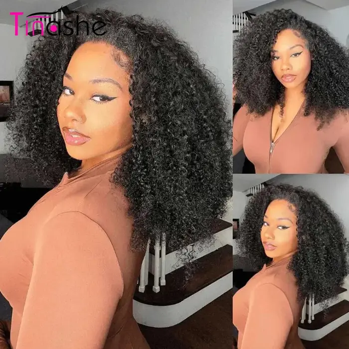 Tinashe crépus bouclés demi perruque Flip Over