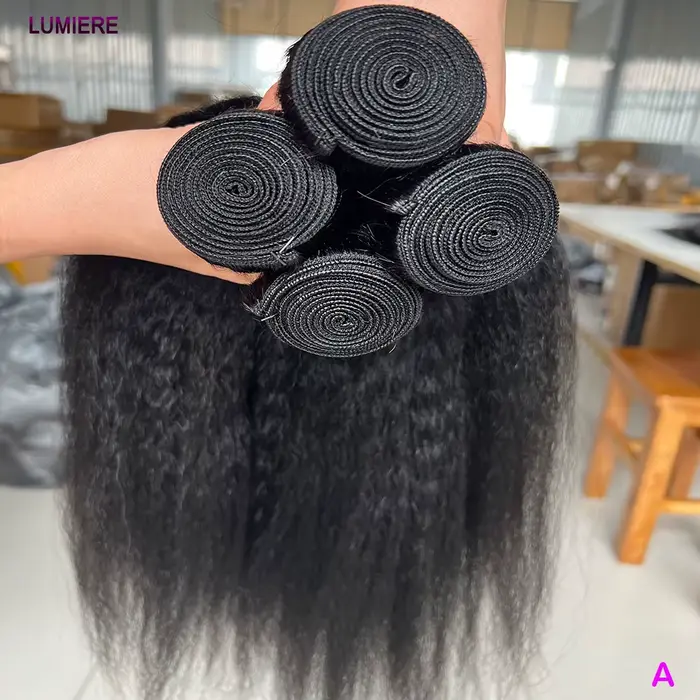 Offre Spéciale : Lots de Cheveux Humains Raides Kinky Yaki – Extensions Brésiliennes Vierges Naturel