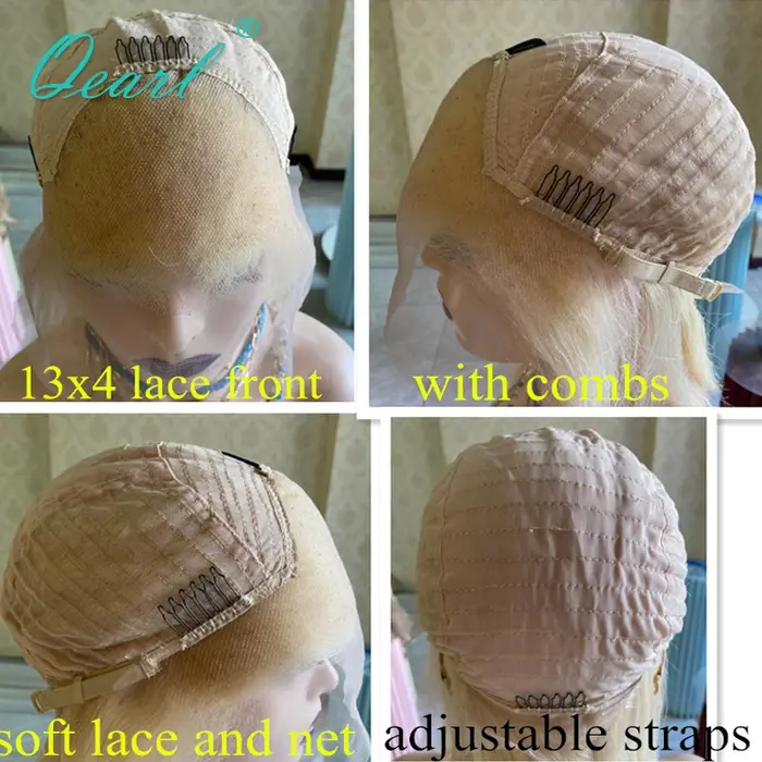 Qearl-Perruque de Cheveux Humains Naturels
