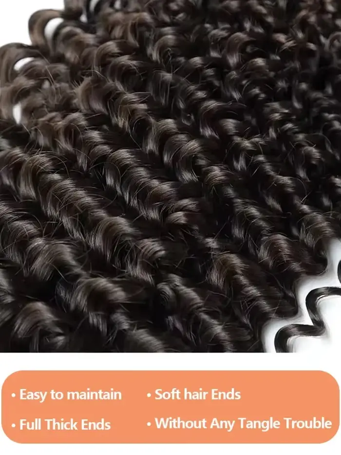 Lot de Cheveux Humains Bouclés Crépus Mongols Remy, 3/4 Paquets, Boucles Jerry, 30 Pouces, Extension