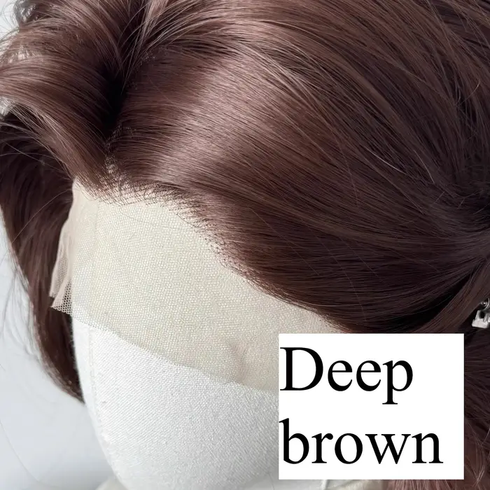 Perruque Lace Front Wig synthétique courte Blonde pour hommes