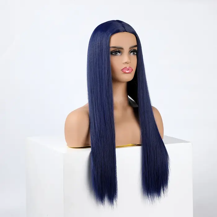WHIMSICAL W synthétique bleu foncé cheveux femmes mode nouveau