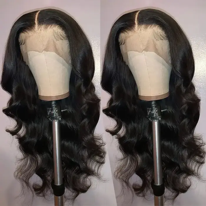 Nouvelles perruques synthétiques Body Wave 13*4 Lace Front