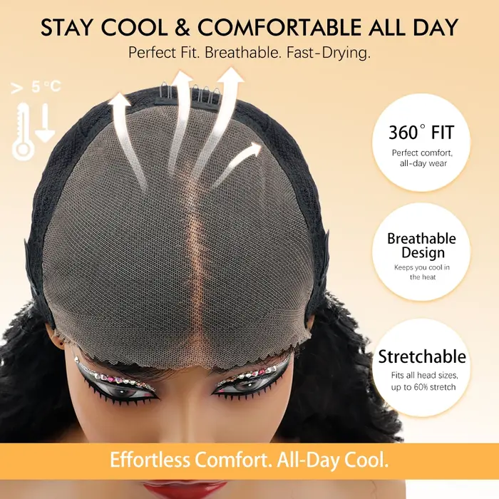 Perruque bouclée birmane sans colle, en cheveux humains, avec pointes spirales, dentelle HD 7x6 pré-