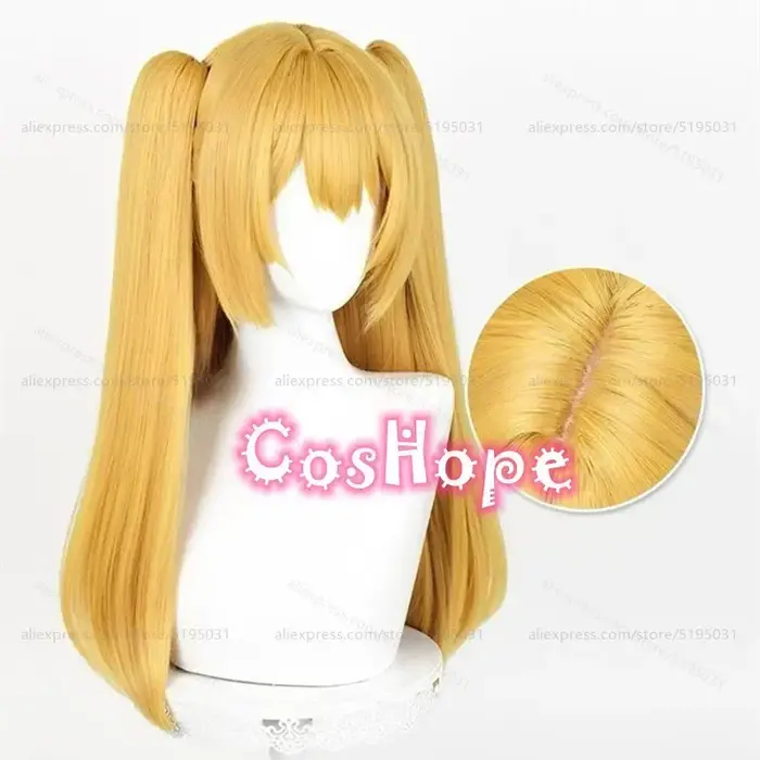 Ririsa Amano Cosplay perruque avec Double queue de cheval Miriella