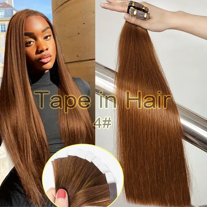 Bande dans les Extensions de cheveux humains 100%