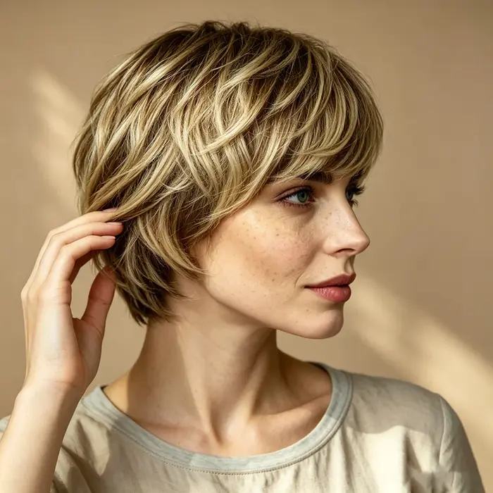 Perruque courte pour femme en cheveux naturels