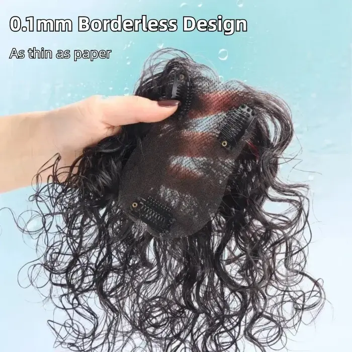 Topper de cheveux bouclés en cheveux naturels