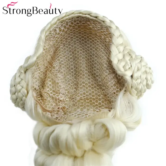 Perruque femme perruque synthétique Blonde et noire forte beauté