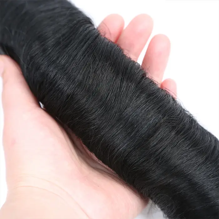 Bundles de cheveux humains naturels avec fermeture