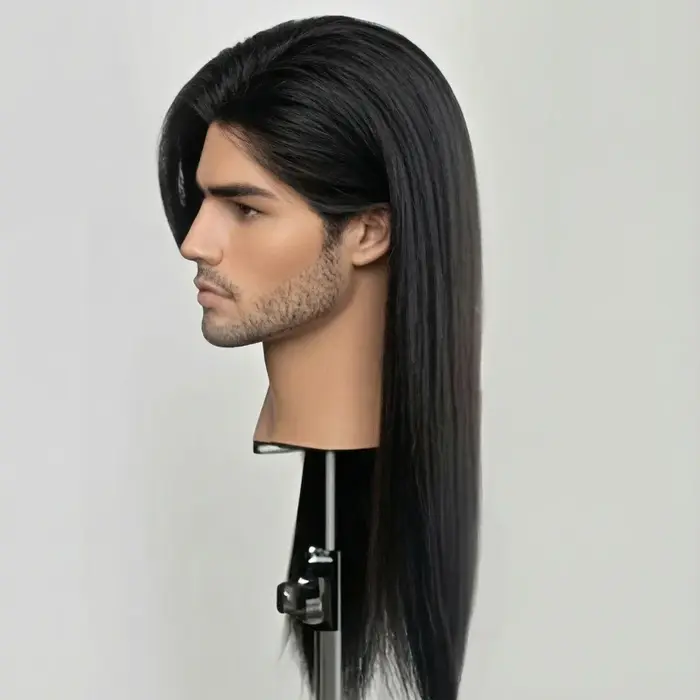Perruque pour hommes 20 "de long