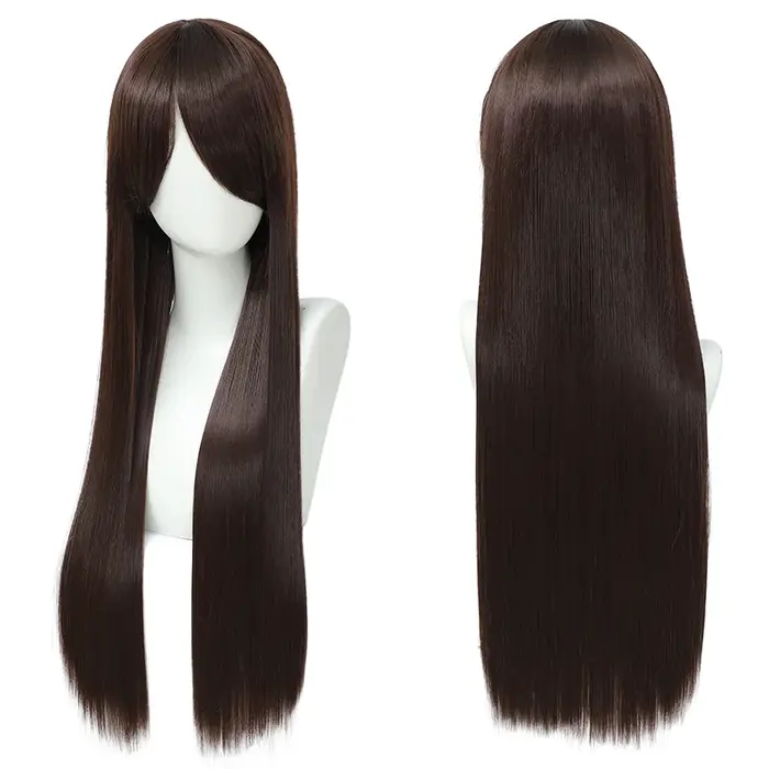 Perruque Cos, cheveux longs et raides colorés polyvalents au quotidien, Anime, couverture de perruqu