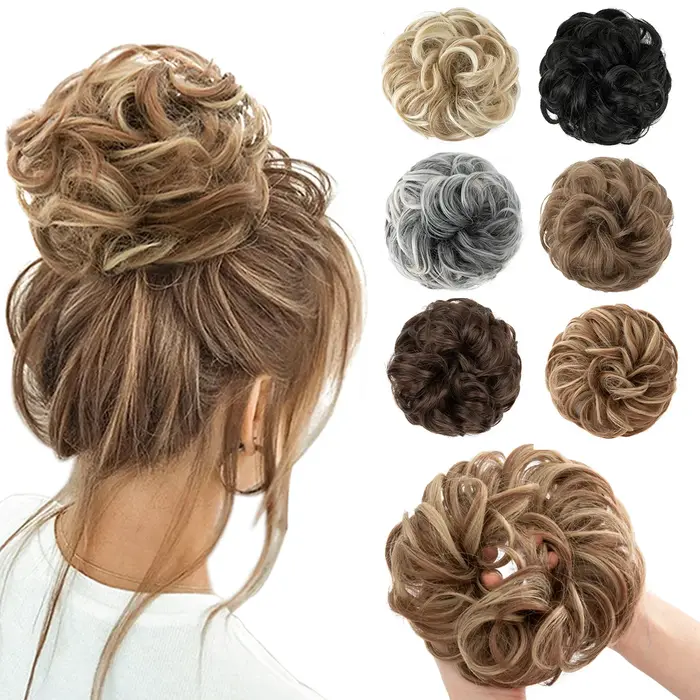 Extensions de Chignon synthétiques en désordre