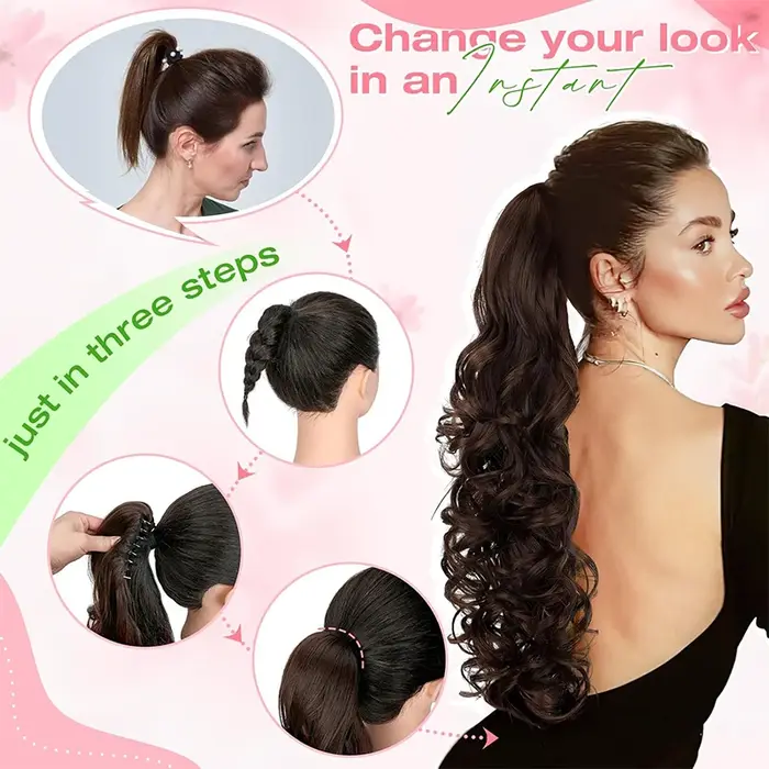 Extensions de queue de cheval 30 ''Claw Clip