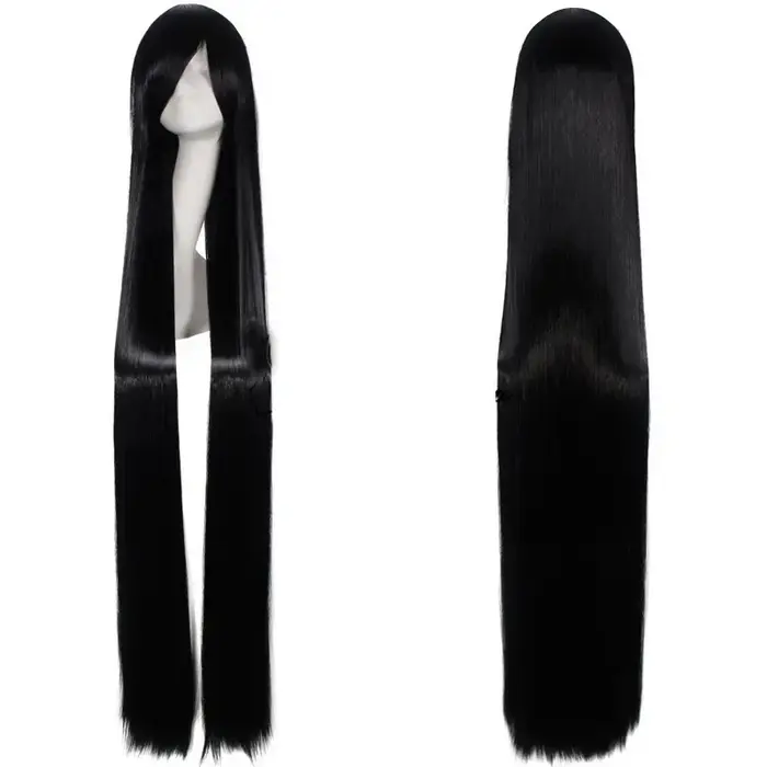 Perruque synthétique longue et lisse pour femmes, perruque universelle de Cosplay de dessin animé, p