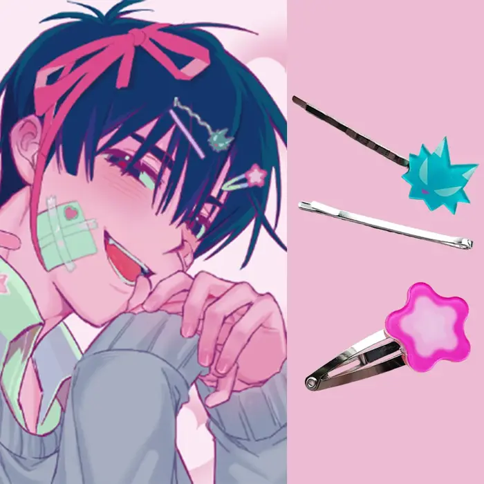 Ivan R6 pince à cheveux Alien scène Cosplay mignon Kawaii accessoire chapeaux fleur rose jusqu'à