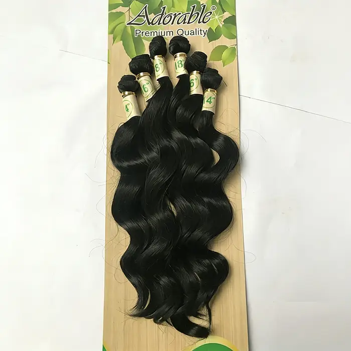 Adorables tissages et mélange de cheveux synthétiques