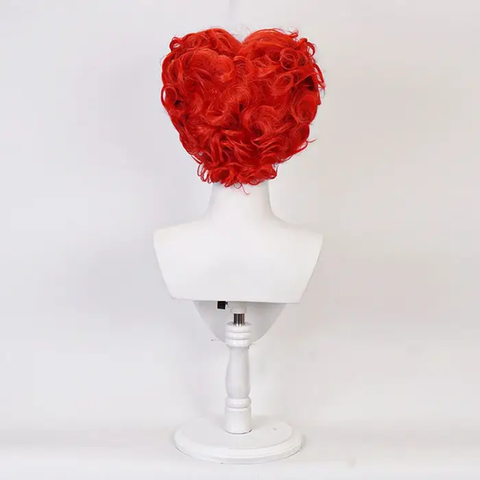 Perruque de Cosplay la reine rouge Alice au pays des merveilles pour femmes